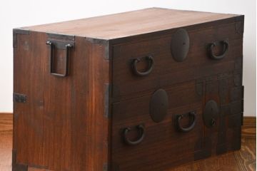 アンティーク家具　古民具・骨董　時代箪笥ローボード(2)