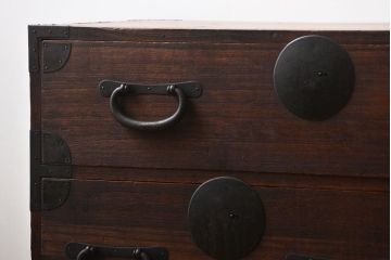 アンティーク家具　古民具・骨董　時代箪笥ローボード(2)