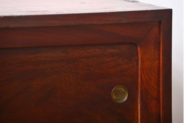 アンティーク家具　古民具・骨董　前面欅材!漆塗り時代箪笥ローボード(1)