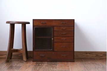 レトロ家具　昭和レトロ　変わり型小引き出し