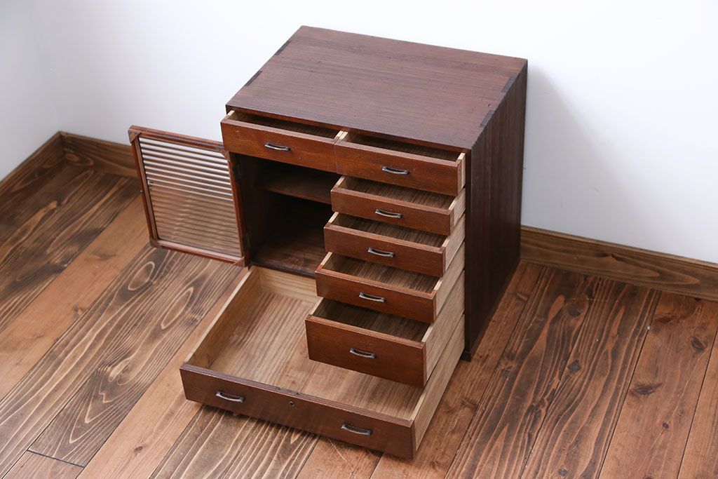 レトロ家具　昭和レトロ　変わり型小引き出し