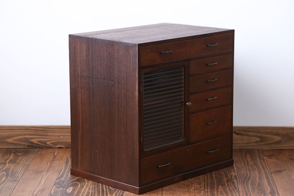 レトロ家具　昭和レトロ　変わり型小引き出し