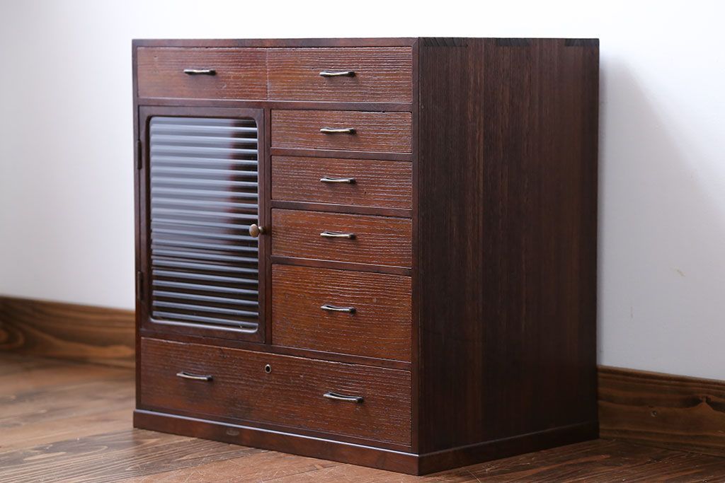 レトロ家具　昭和レトロ　変わり型小引き出し