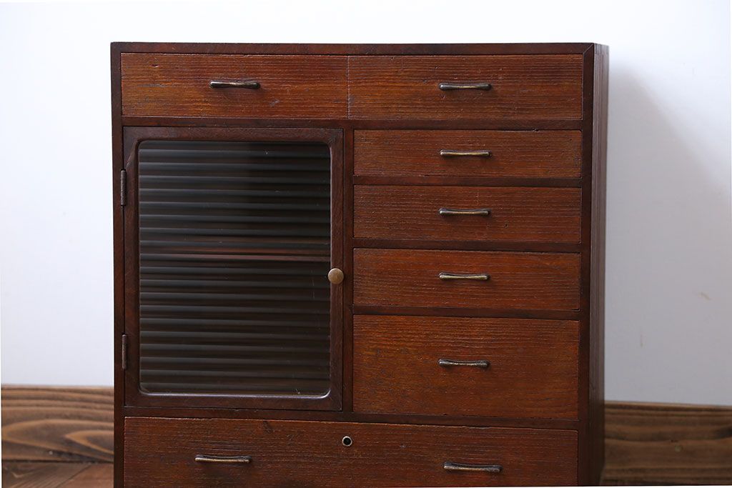 レトロ家具　昭和レトロ　変わり型小引き出し