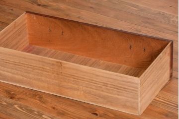 アンティーク家具　古民具・骨董　総欅材!観音開き重ね時代箪笥