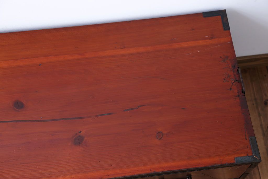 アンティーク家具　古民具・骨董　前面欅材!衣装箪笥