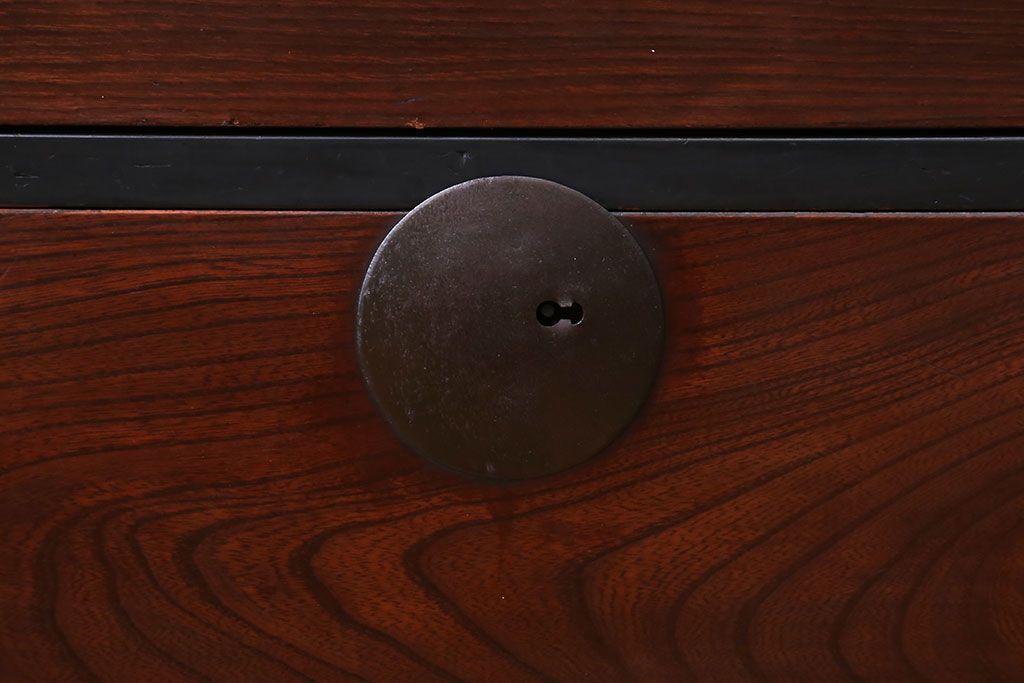 アンティーク家具　古民具・骨董　前面欅材!衣装箪笥