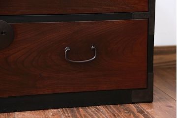 アンティーク家具　古民具・骨董　前面欅材!衣装箪笥