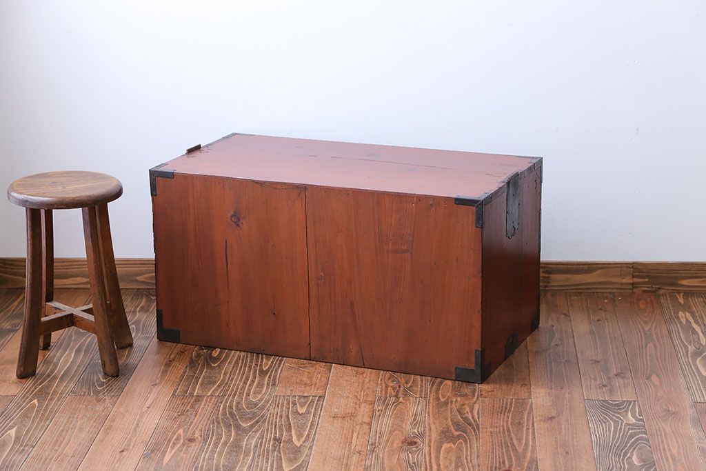 アンティーク家具　古民具・骨董　前面欅材!衣装箪笥