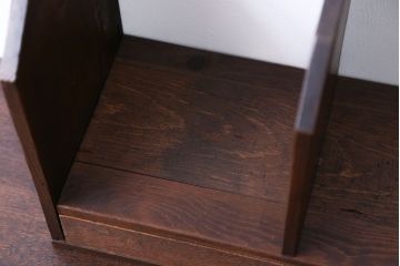 レトロ家具　昭和レトロ　ガラスの取っ手付き本立て