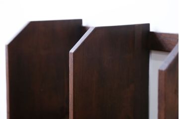 レトロ家具　昭和レトロ　ガラスの取っ手付き本立て