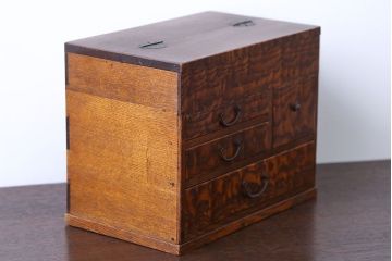 アンティーク雑貨　昭和レトロ　飴色の裁縫箱