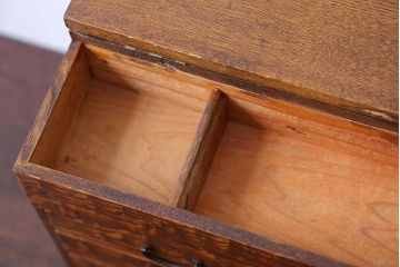 アンティーク雑貨　昭和レトロ　飴色の裁縫箱