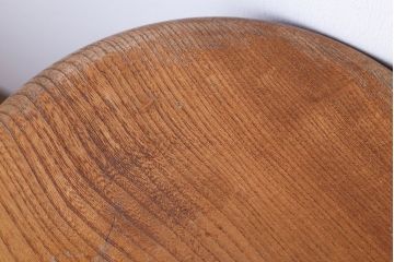 アンティーク家具　イギリスアンティーク　オーク材　ハイスツール(2)