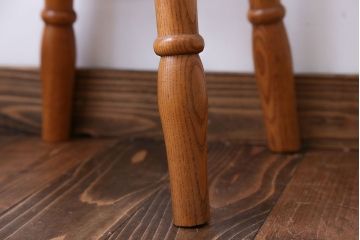 アンティーク家具　イギリスアンティーク　オーク材　ハイスツール(2)