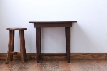レトロ家具　昭和レトロ　アンティークサイドテーブル(1)