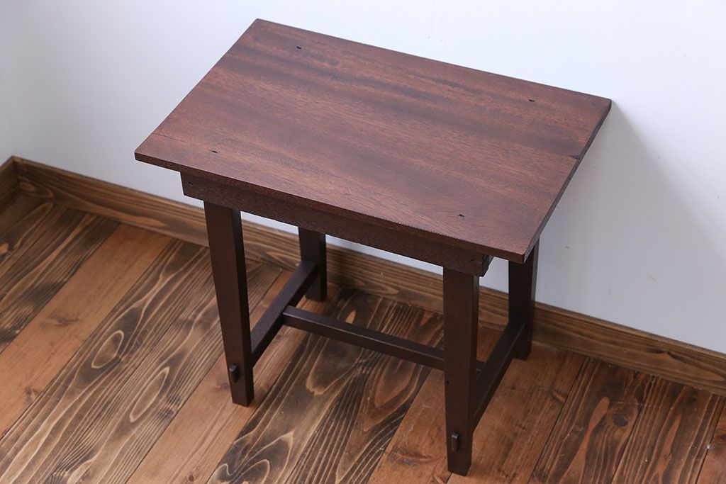 レトロ家具　昭和レトロ　アンティークサイドテーブル(1)