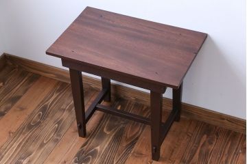 レトロ家具　昭和レトロ　アンティークサイドテーブル(1)