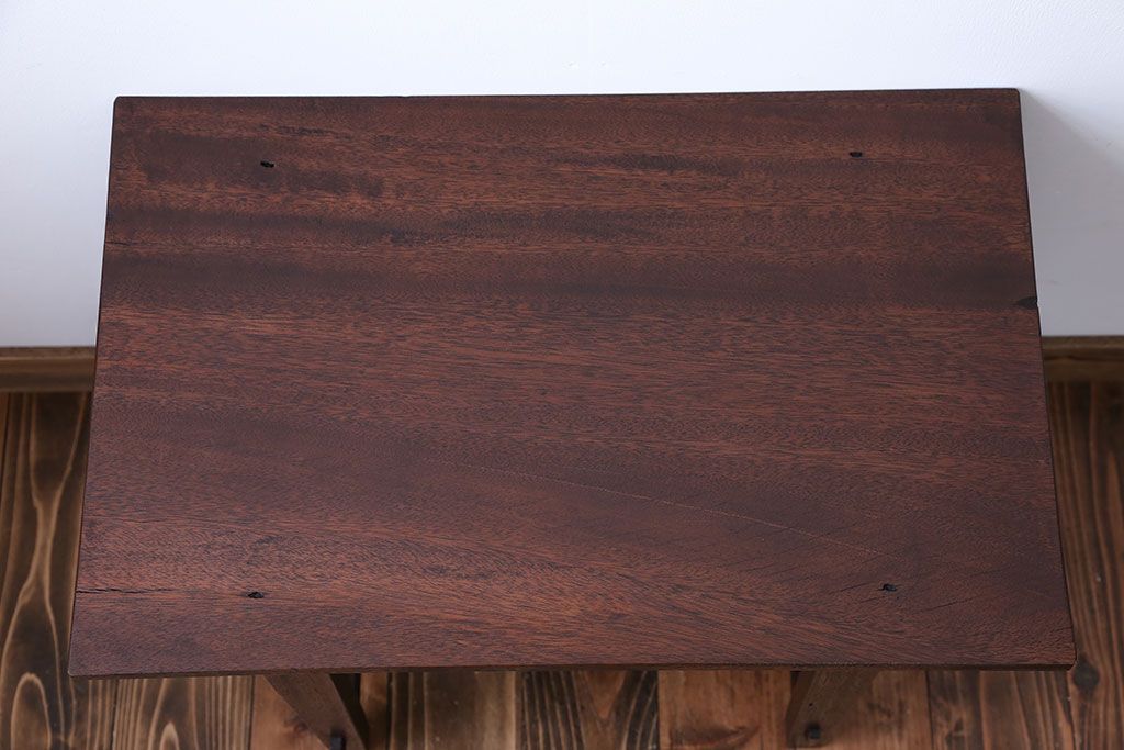 レトロ家具　昭和レトロ　アンティークサイドテーブル(1)