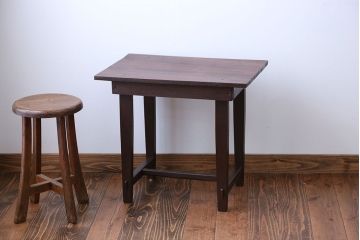 レトロ家具　昭和レトロ　アンティークサイドテーブル(1)
