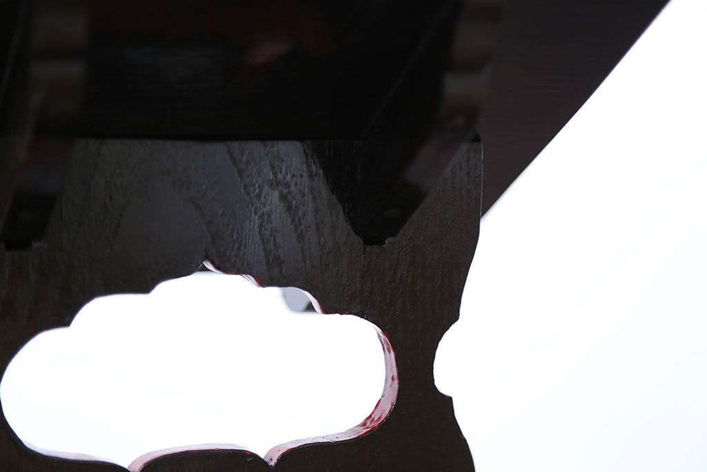 アンティーク雑貨　古民具・骨董　明治期　珍品　漆塗りのアンティーク見台