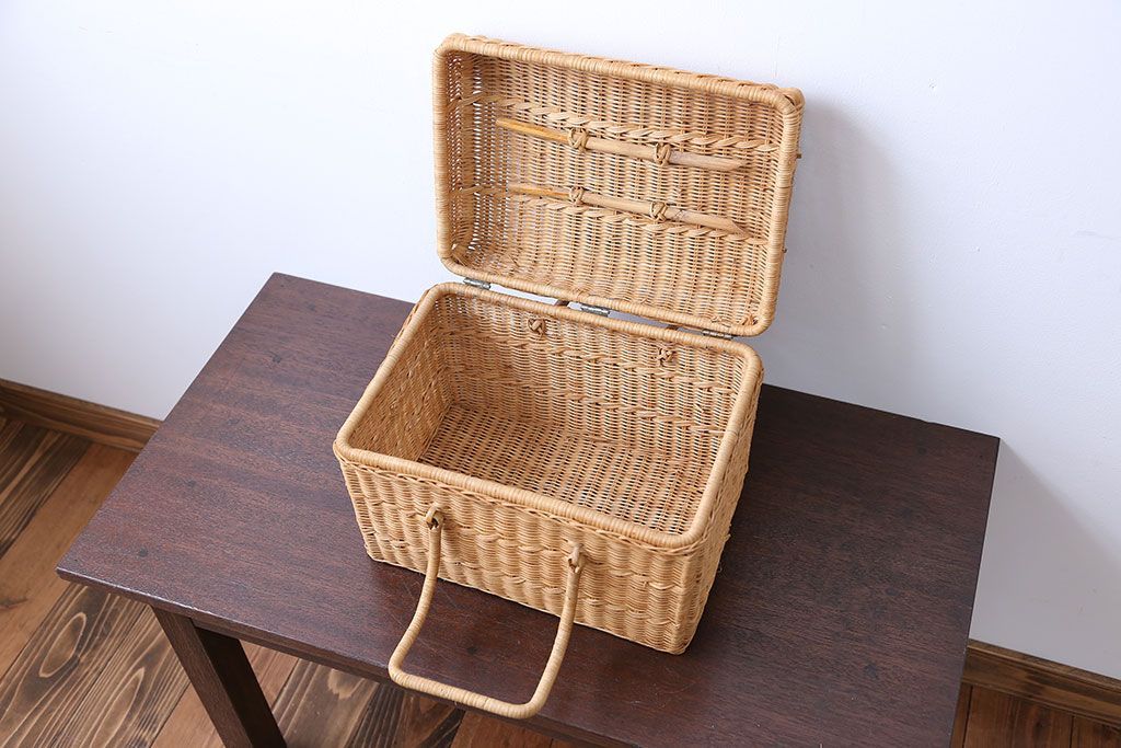アンティーク雑貨　昭和レトロ　かわいいバスケット
