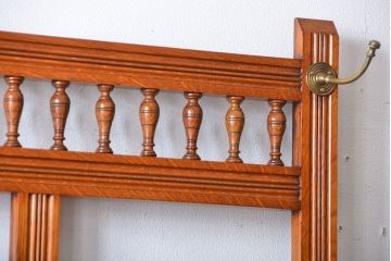 アンティーク家具　イギリスアンティーク　オーク材のホールスタンド