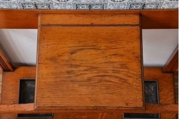 アンティーク家具　イギリスアンティーク　オーク材のホールスタンド