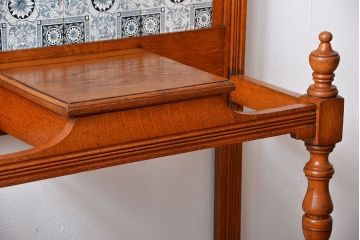 アンティーク家具　イギリスアンティーク　オーク材のホールスタンド