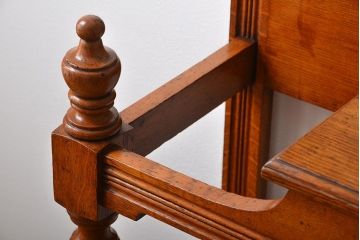 アンティーク家具　イギリスアンティーク　オーク材のホールスタンド
