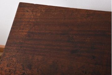 アンティーク家具　イギリスアンティーク　古い学校の作業台(1)