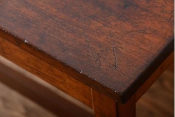 アンティーク家具　イギリスアンティーク　古い学校の作業台(1)