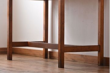 アンティーク家具　イギリスアンティーク　古い学校の作業台(1)