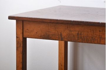 アンティーク家具　イギリスアンティーク　古い学校の作業台(1)