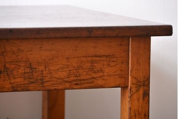 アンティーク家具　イギリスアンティーク　古い学校の作業台(1)