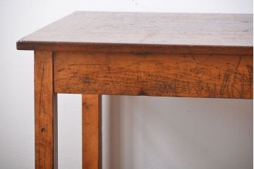 アンティーク家具　イギリスアンティーク　古い学校の作業台(2)