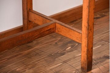 アンティーク家具　イギリスアンティーク　古い学校の作業台(2)