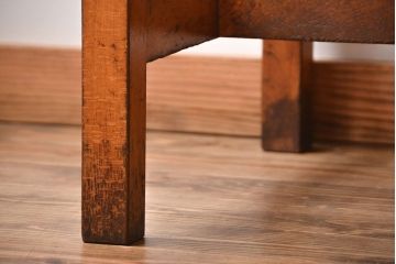 アンティーク家具　イギリスアンティーク　古い学校の作業台(2)