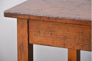 アンティーク家具　イギリスアンティーク　古い学校の作業台(2)