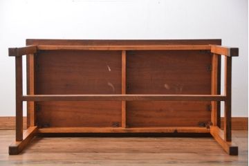 アンティーク家具　イギリスアンティーク　古い学校の作業台(2)