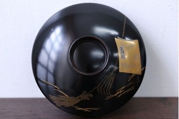 大正〜昭和初期 古い蒔絵の木製お椀 10客(漆器)　