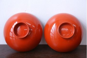 大正〜昭和初期 古い蒔絵の木製お椀 20客(漆器)　