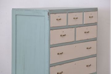 アンティーク家具　アンティークペイント　シャビーなチェスト