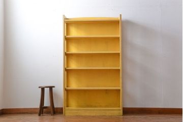 アンティーク家具　アンティーク　古いペンキの本棚(1)