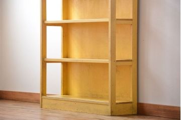 アンティーク家具　アンティーク　古いペンキの本棚(1)