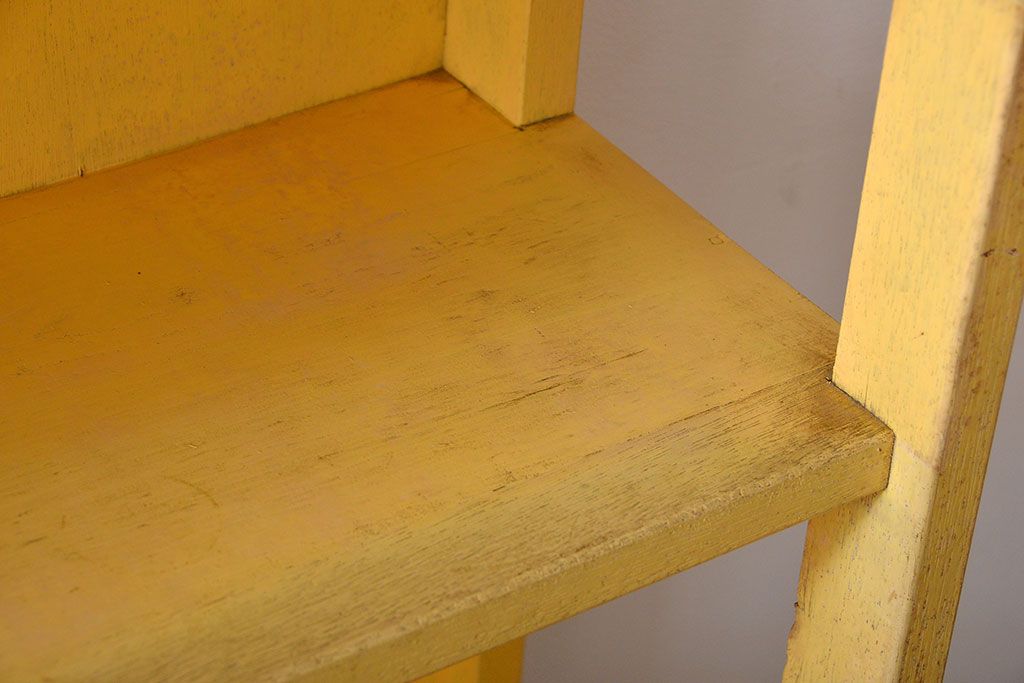 アンティーク家具　アンティーク　古いペンキの本棚(1)