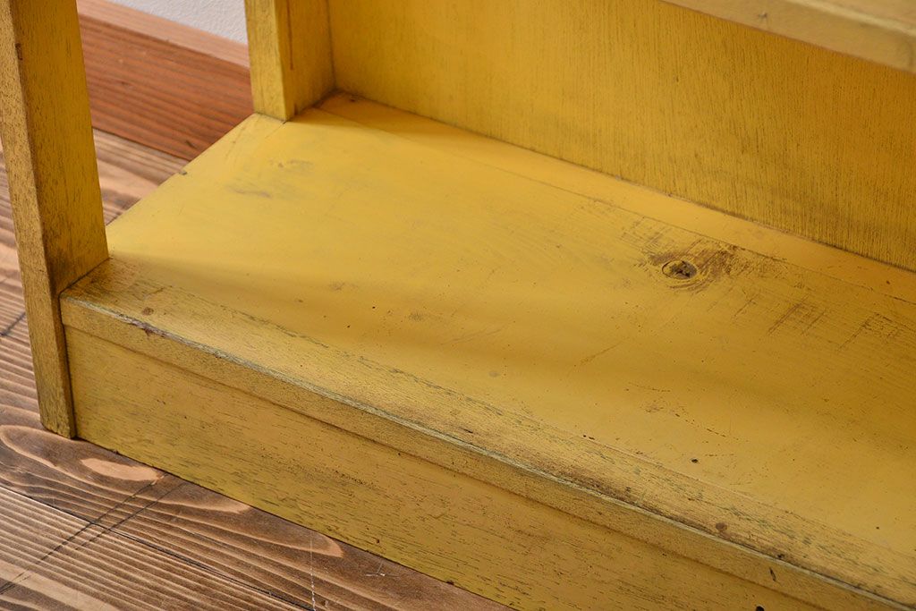 アンティーク家具　アンティーク　古いペンキの本棚(1)