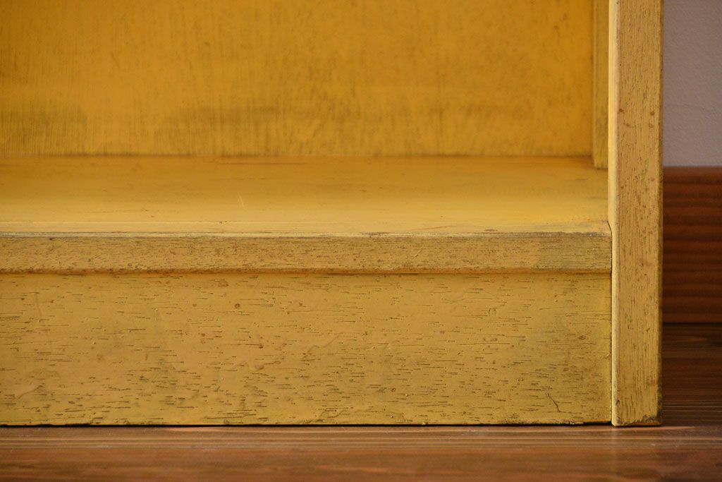 アンティーク家具　アンティーク　古いペンキの本棚(1)