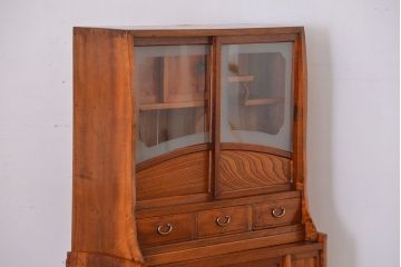アンティーク家具　古民具・骨董　変わり型!茶箪笥