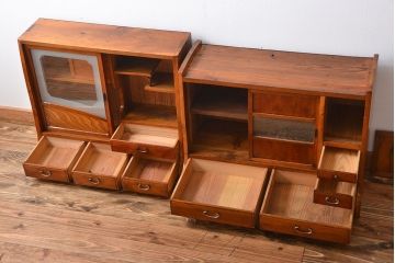 アンティーク家具　古民具・骨董　変わり型!茶箪笥